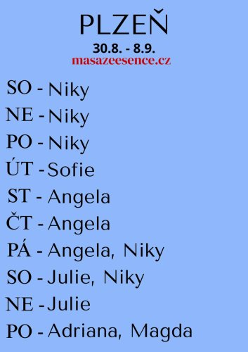 Julie NE 7.9. SLEVA 200KČ