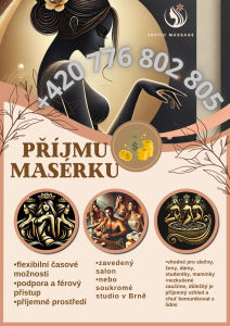 Přijmu masérku 18-50let